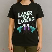 Laser Tag Legend 11th Birthday Party T-Shirt thumb 4