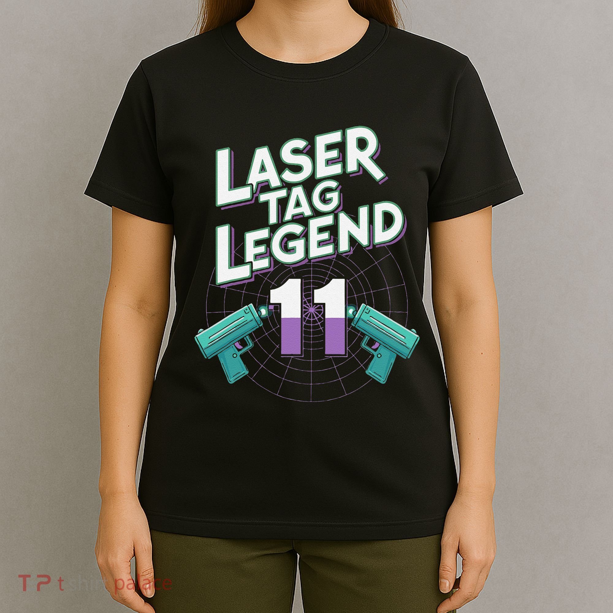 Laser Tag Legend 11th Birthday Party T-Shirt