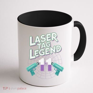 Laser Tag Legend 11th Birthday Party Coffee Mug back