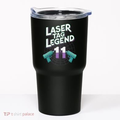 Laser Tag Legend 11th Birthday Party Tumbler