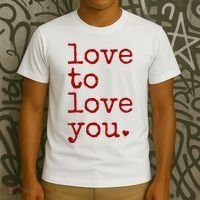 Love To Love You Cute Valentine T-Shirt thumb 3