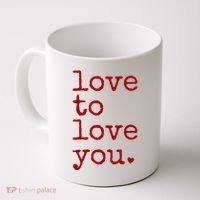 Love To Love You Cute Valentine Coffee Mug thumb 0