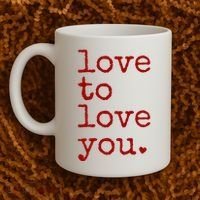 Love To Love You Cute Valentine Coffee Mug thumb 2