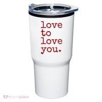 Love To Love You Cute Valentine Tumbler thumb 0
