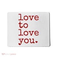 Love To Love You Cute Valentine Mousepad thumb 0