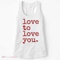 Love To Love You Cute Valentine Women's Tank Top thumb 0