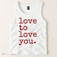 Love To Love You Cute Valentine Tank Top thumb 2