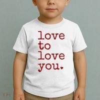 Love To Love You Cute Valentine Toddler T-Shirt thumb 2