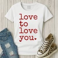 Love To Love You Cute Valentine Women's T-Shirt thumb 3
