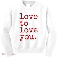 Love To Love You Cute Valentine Kids Sweatshirt thumb 0
