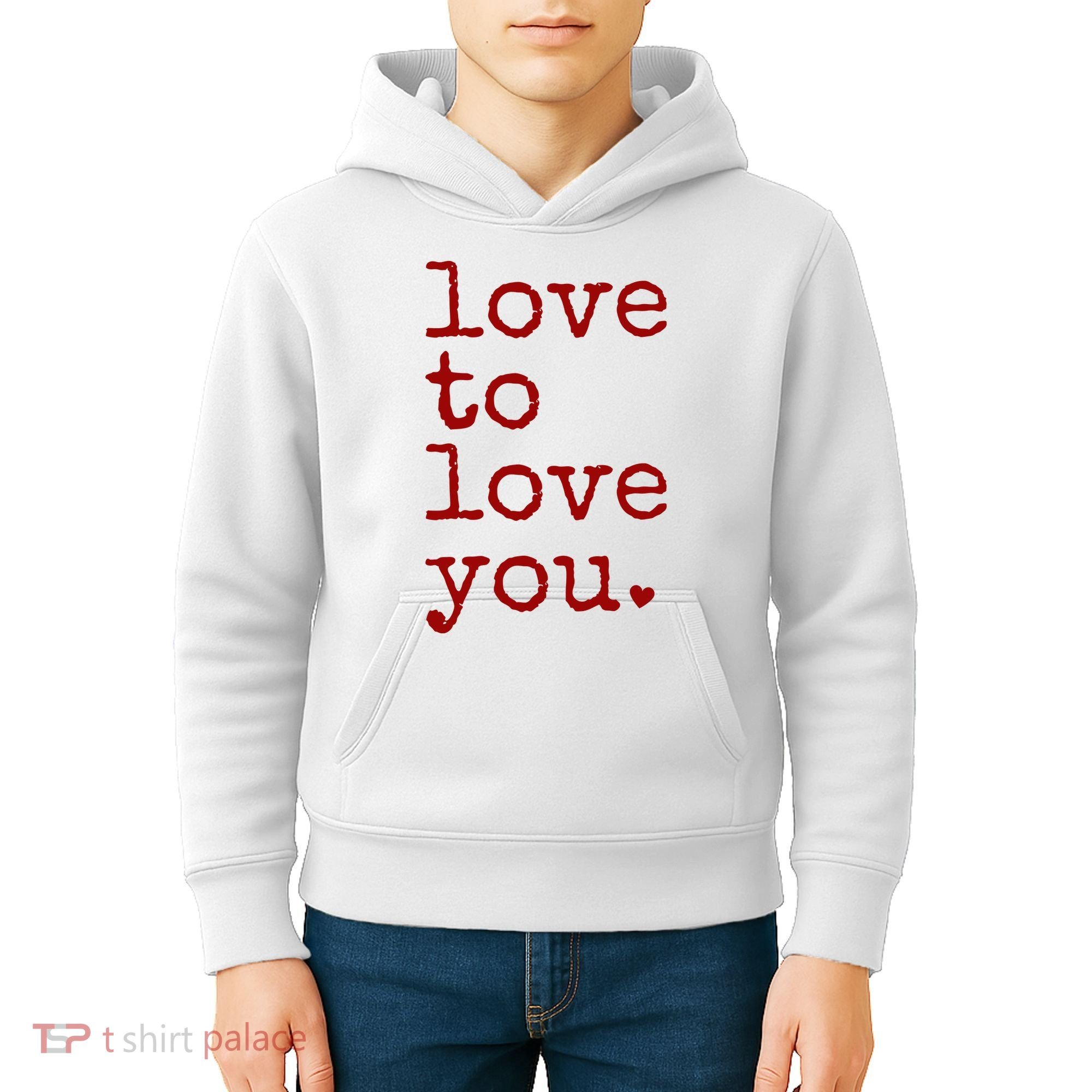 Love To Love You Cute Valentine Kids Hoodie