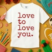 Love To Love You Cute Valentine Kids T-Shirt thumb 3