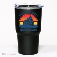 Lawn-Mowing The Lawn Ranger Rides Again Mower Gift Funny Dad Tumbler thumb 0