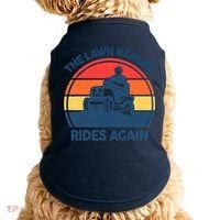 Lawn-Mowing The Lawn Ranger Rides Again Mower Gift Funny Dad Doggie Tank thumb 0