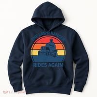 Lawn-Mowing The Lawn Ranger Rides Again Mower Gift Funny Dad Hoodie thumb 0