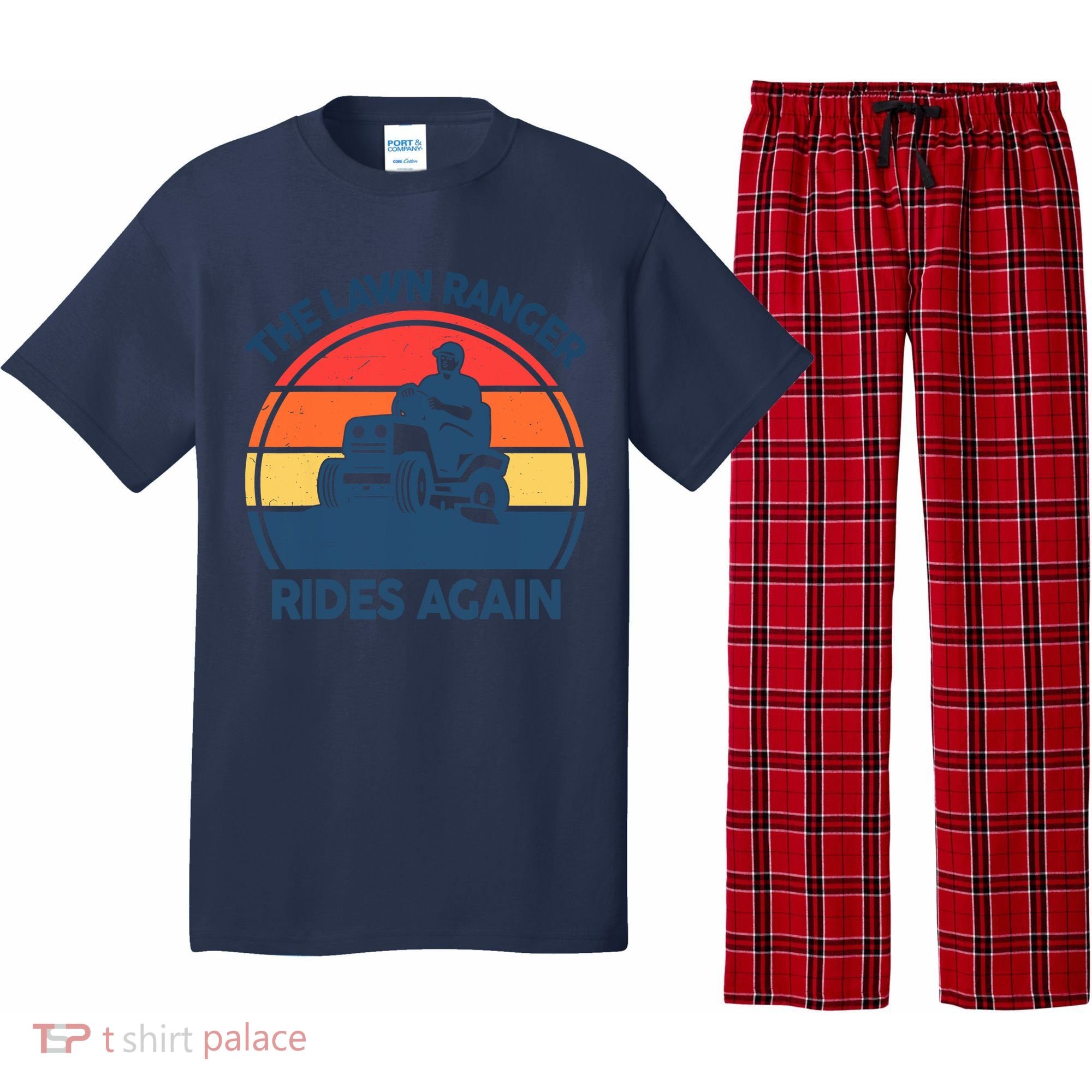 Lawn-Mowing The Lawn Ranger Rides Again Mower Gift Funny Dad Pajama Set