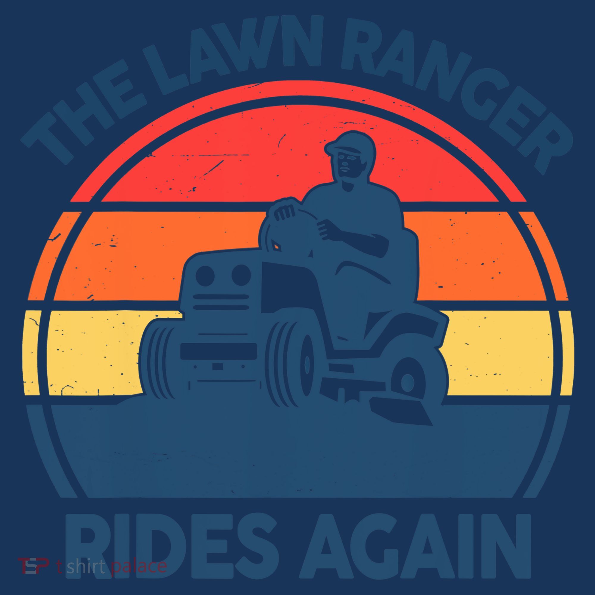 Lawn-Mowing The Lawn Ranger Rides Again Mower Gift Funny Dad Women's Hoodie