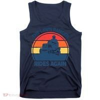 Lawn-Mowing The Lawn Ranger Rides Again Mower Gift Funny Dad Tank Top thumb 0