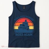 Lawn-Mowing The Lawn Ranger Rides Again Mower Gift Funny Dad Tank Top thumb 2