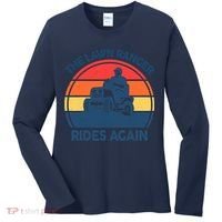 Lawn-Mowing The Lawn Ranger Rides Again Mower Gift Funny Dad Women's Long Sleeve Shirt thumb 0