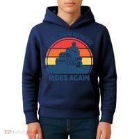 Lawn-Mowing The Lawn Ranger Rides Again Mower Gift Funny Dad Kids Hoodie thumb 4