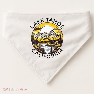 Lake Tahoe USA-Made Doggie Bandana