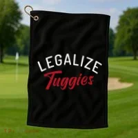 Legalize Tuggies Golf Towel thumb 1