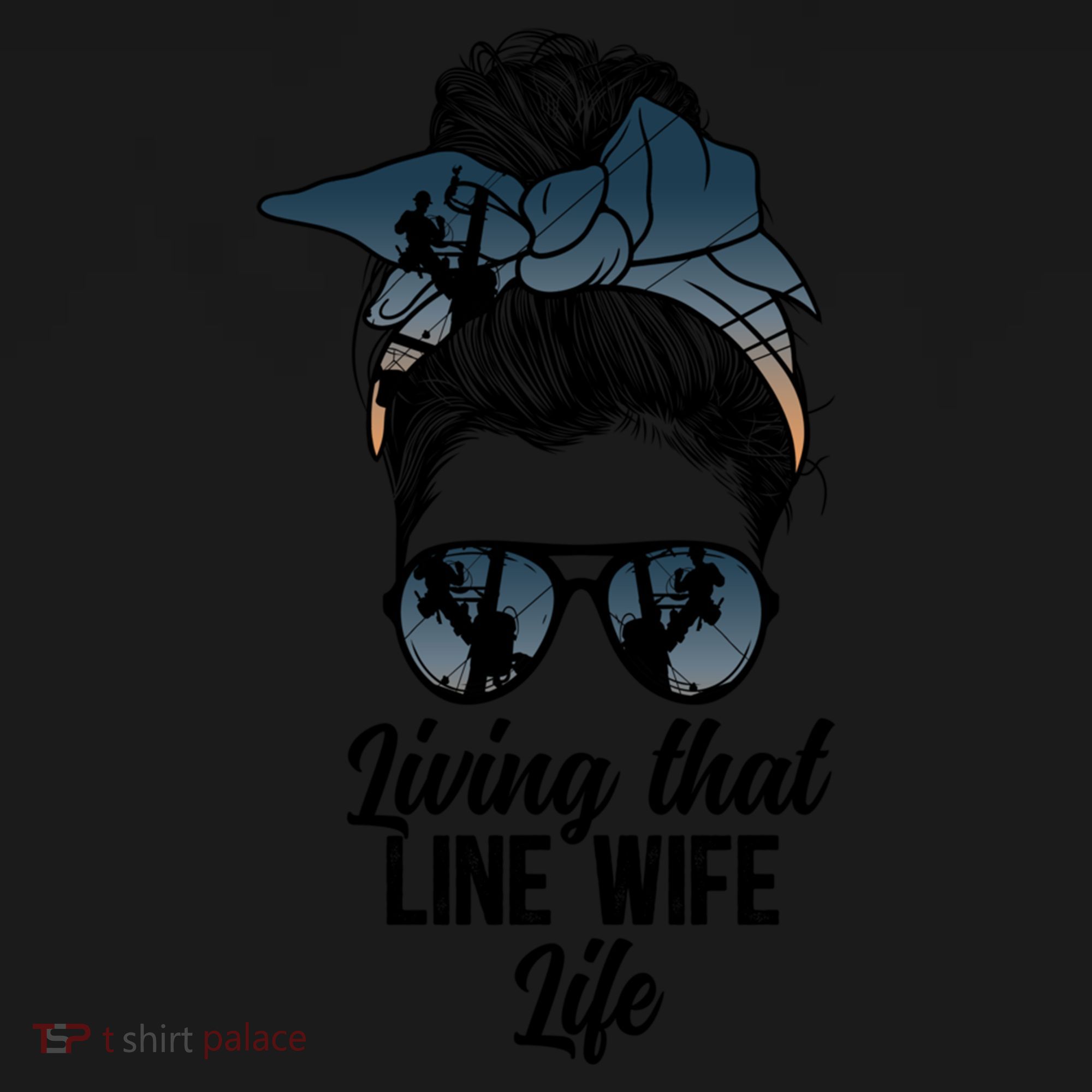 Living That Line Wife Life Line Wife Of A Line Gift Women's Hoodie