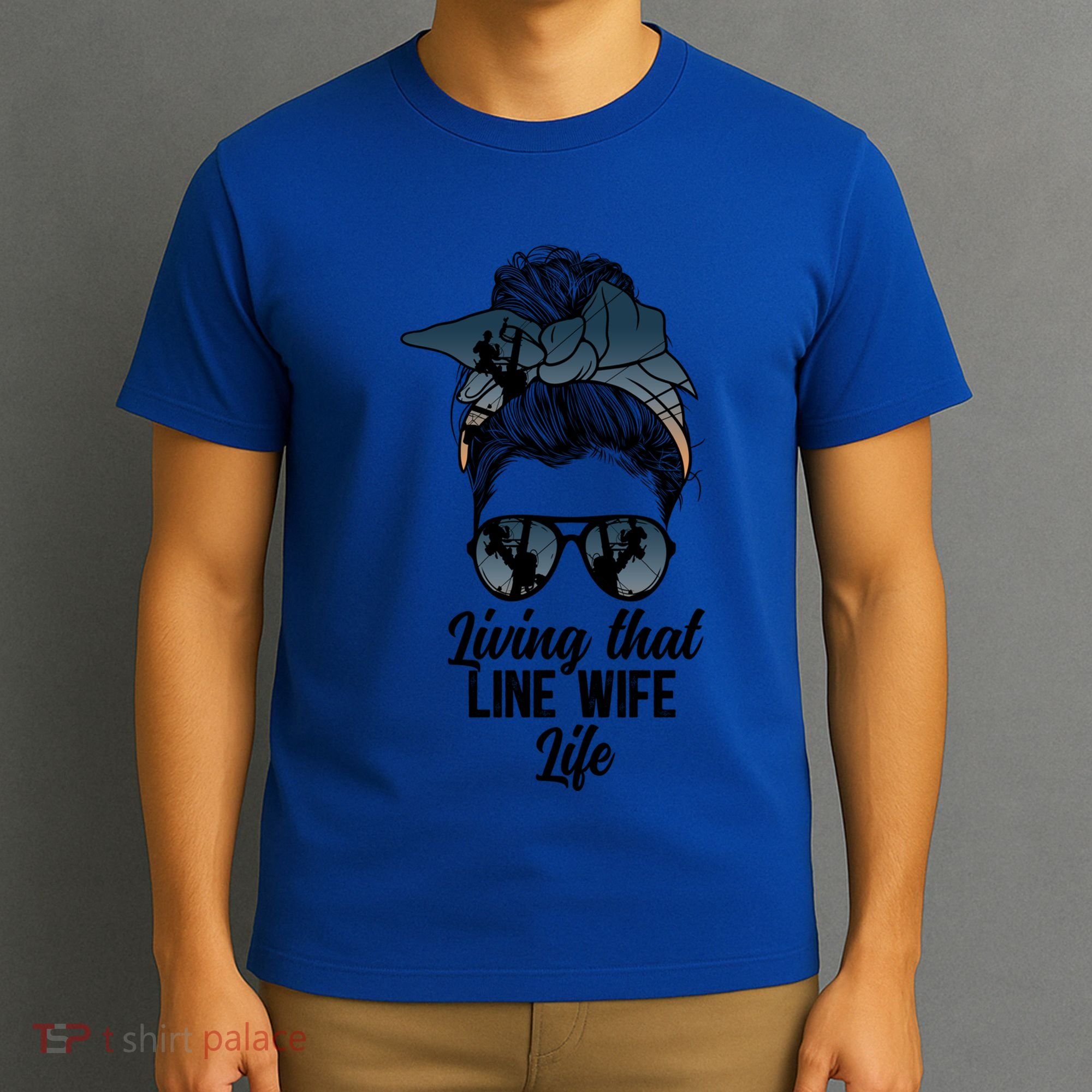 Living That Line Wife Life Line Wife Of A Line Gift T-Shirt
