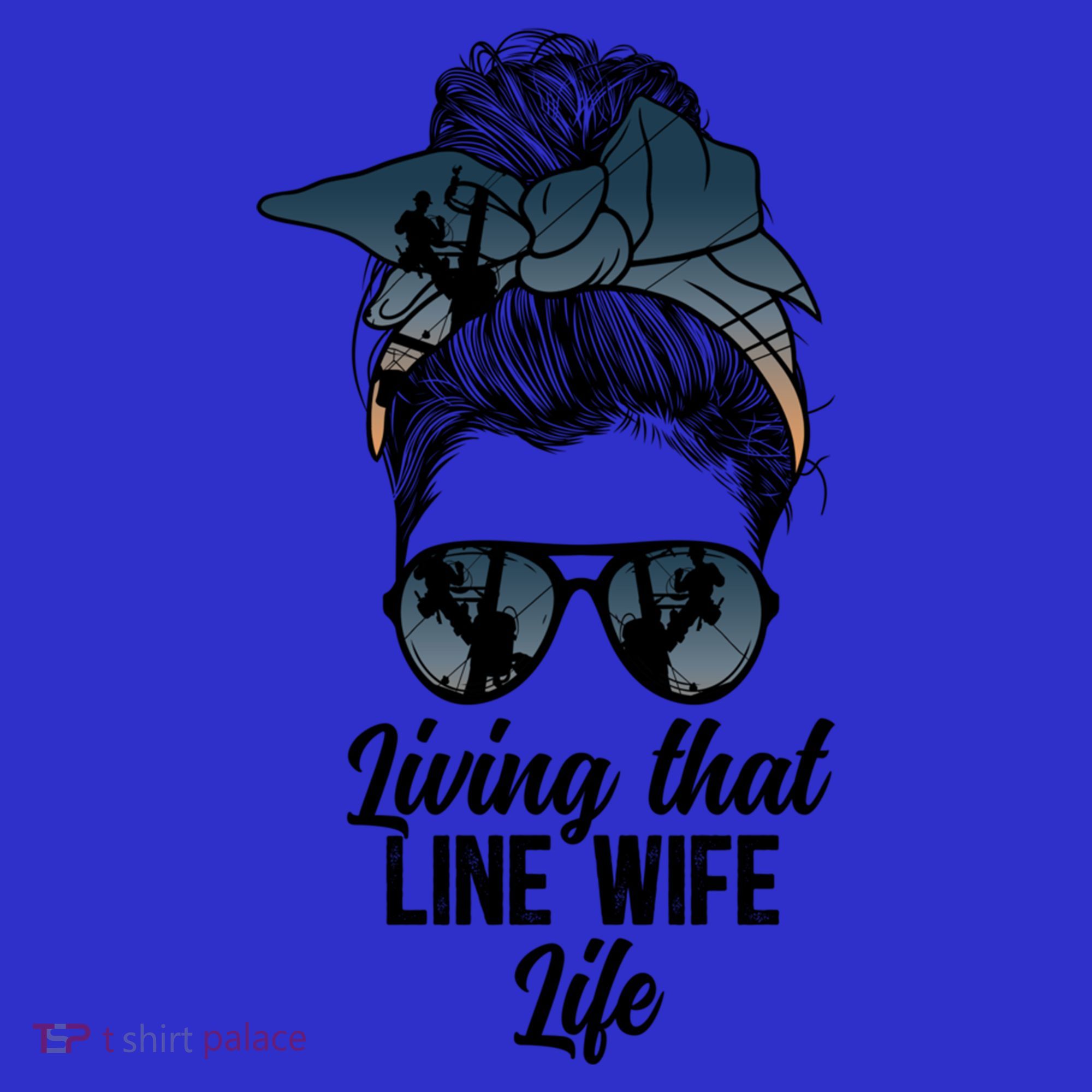 Living That Line Wife Life Line Wife Of A Line Gift Women's Tank Top