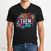 Let Them V-Neck T-Shirt thumb 2