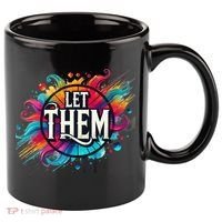Let Them 11oz C Handle Ceramic Mug thumb 0