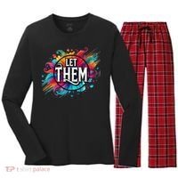Let Them Women's Long Sleeve Flannel Pajama Set  thumb 0