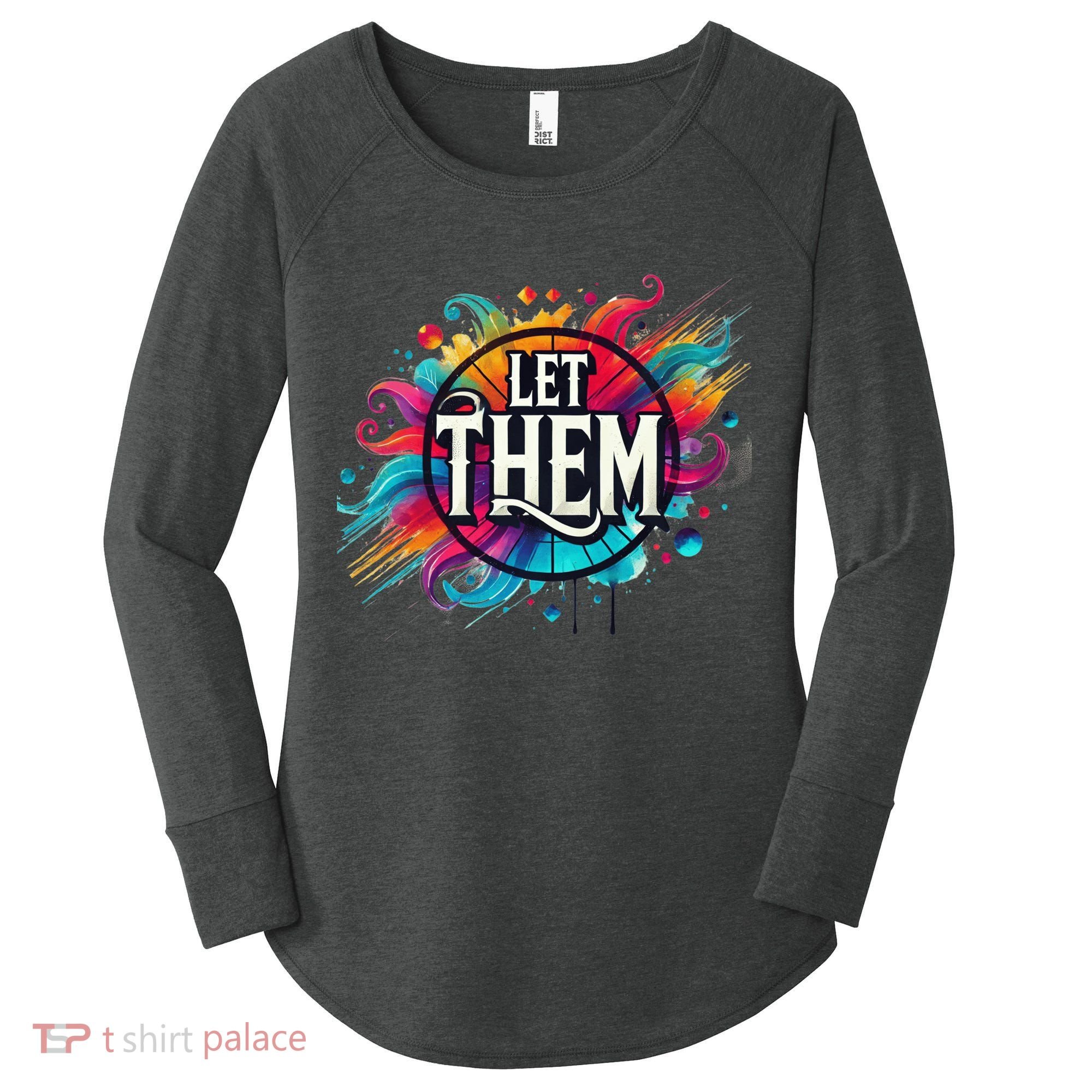 Let Them Women's Perfect Tri Tunic Long Sleeve Shirt