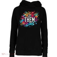 Let Them Womens Funnel Neck Pullover Hood thumb 0