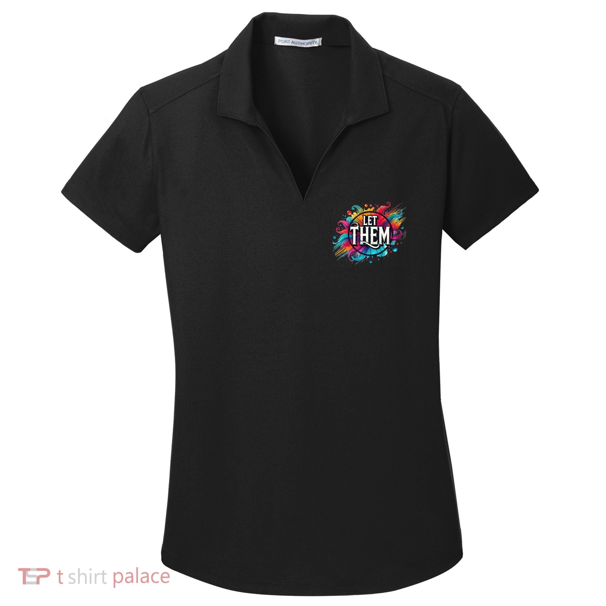 Let Them Women's Dry Zone Grid Polo