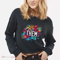 Let Them Cropped Pullover Crew thumb 2