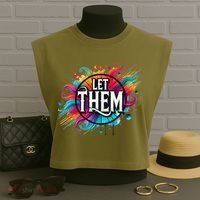 Let Them Garment-Dyed Women's Muscle Tee thumb 3