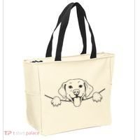Labrador T Lab Dog Yellow Black Labrador Retriever Tote Bag thumb 2
