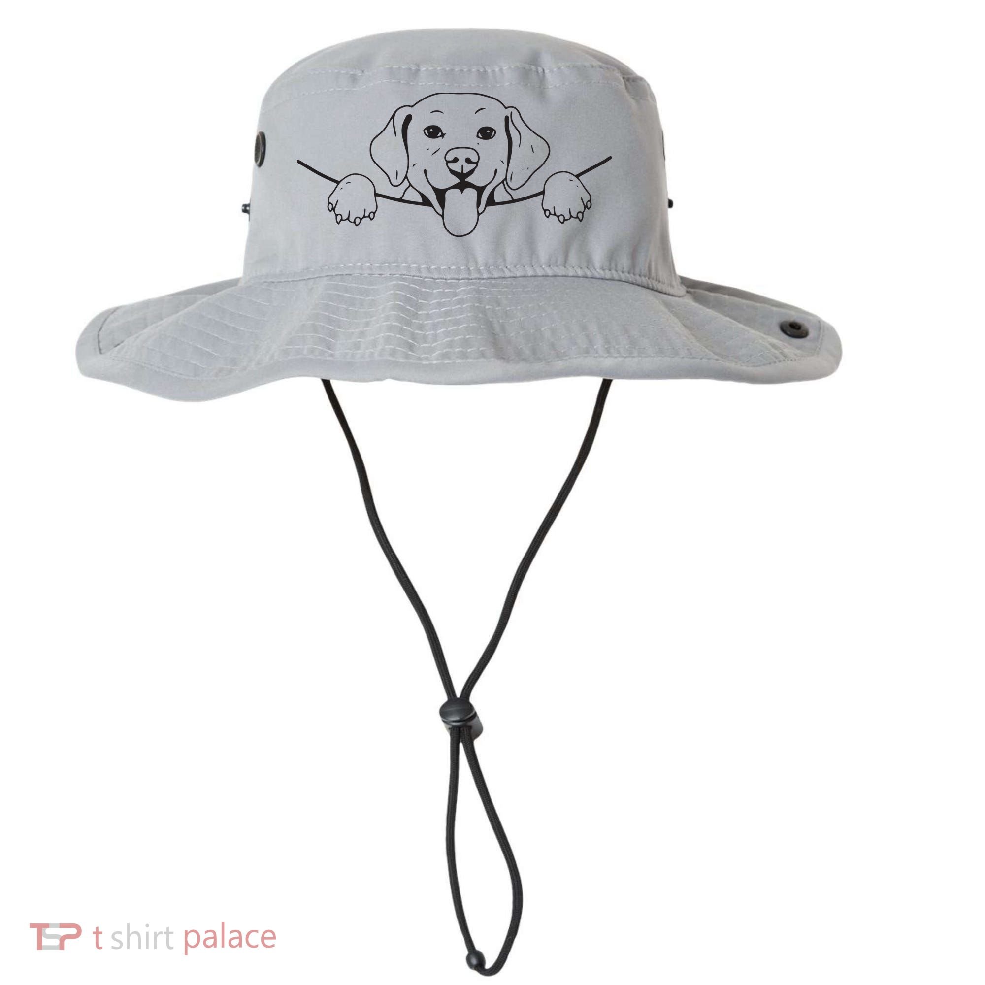 Labrador T Lab Dog Yellow Black Labrador Retriever Bucket Hat