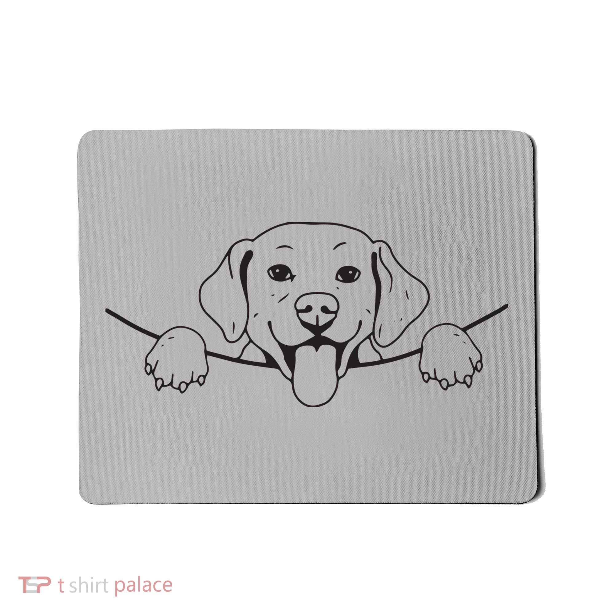 Labrador T Lab Dog Yellow Black Labrador Retriever Mousepad