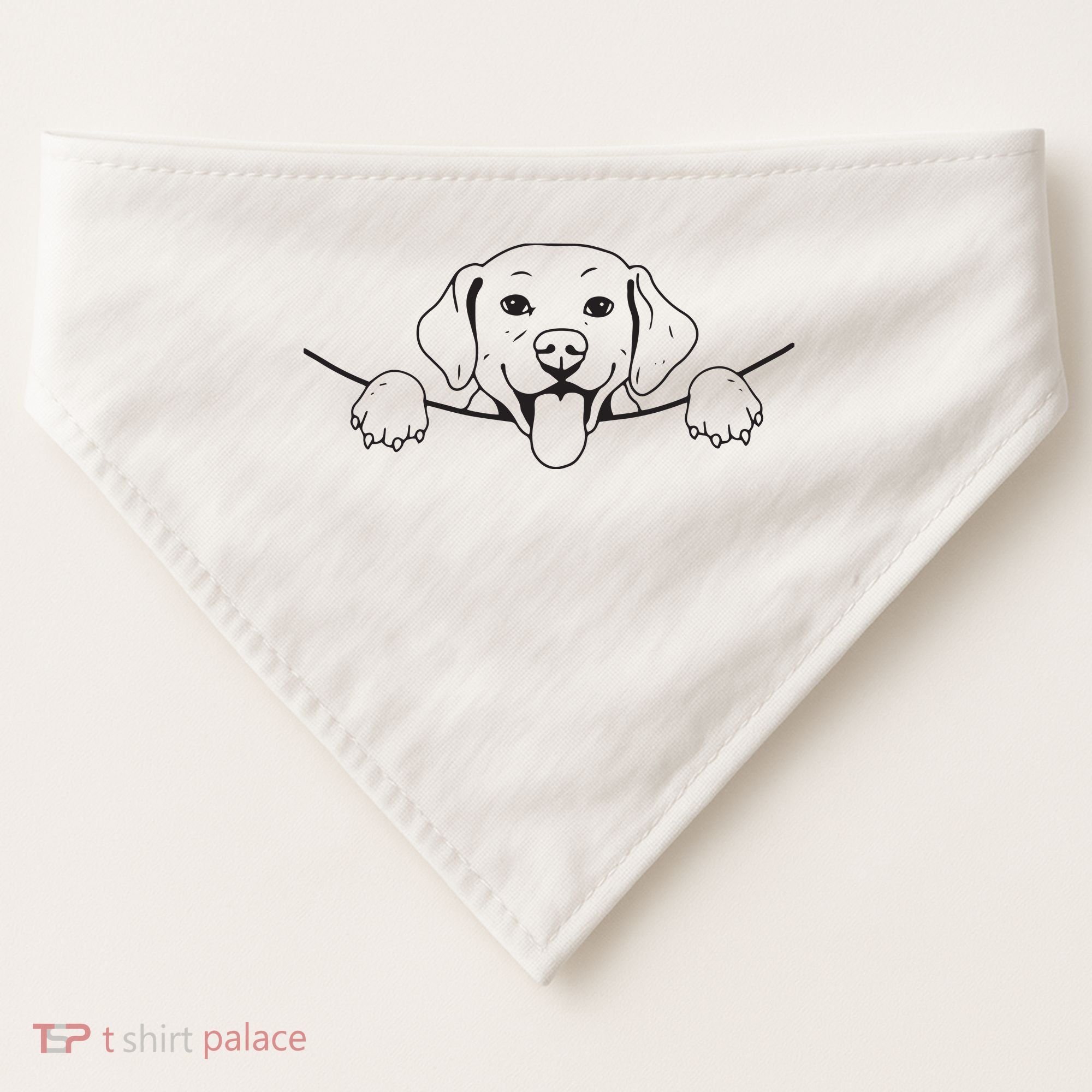 Labrador T Lab Dog Yellow Black Labrador Retriever USA-Made Doggie Bandana