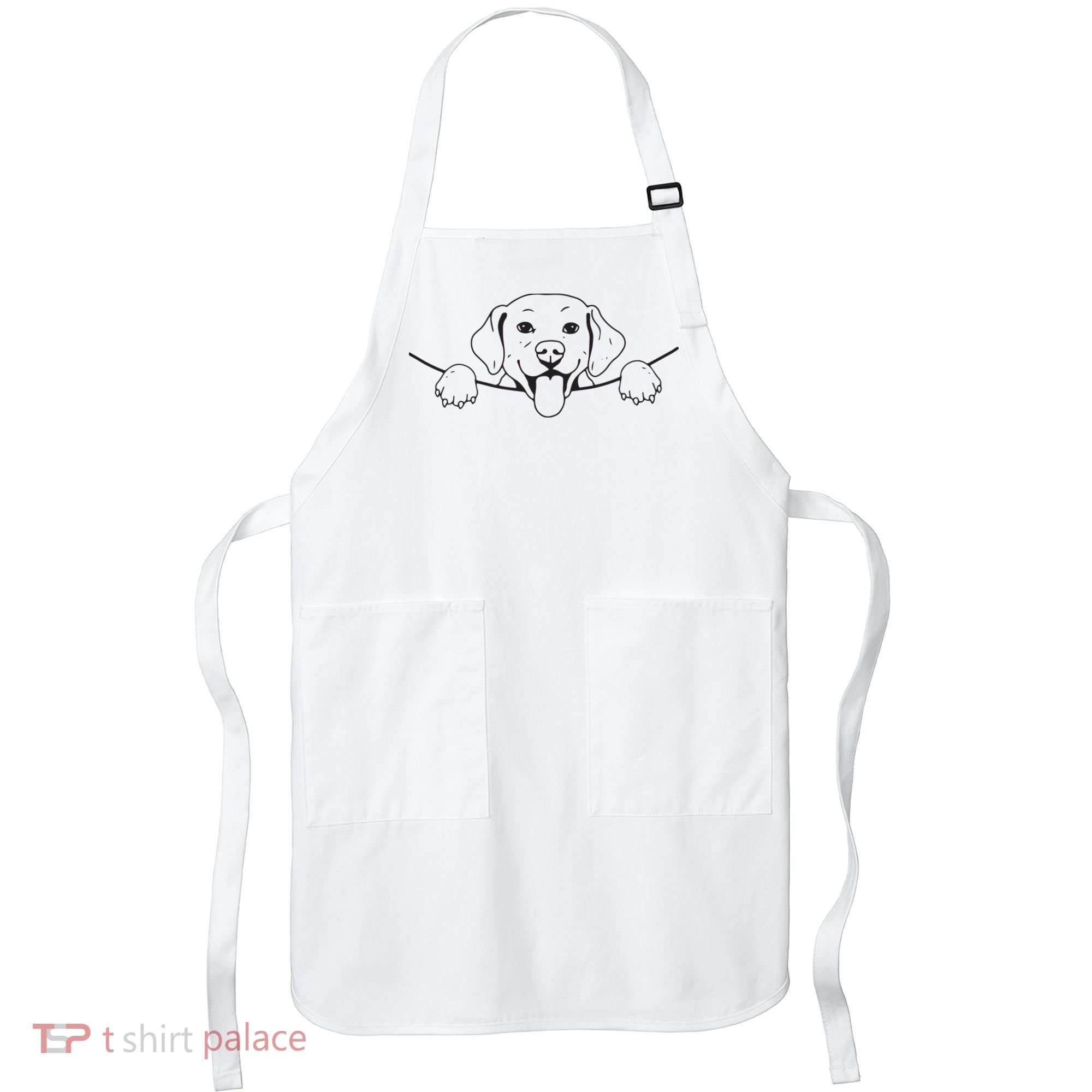 Labrador T Lab Dog Yellow Black Labrador Retriever Apron