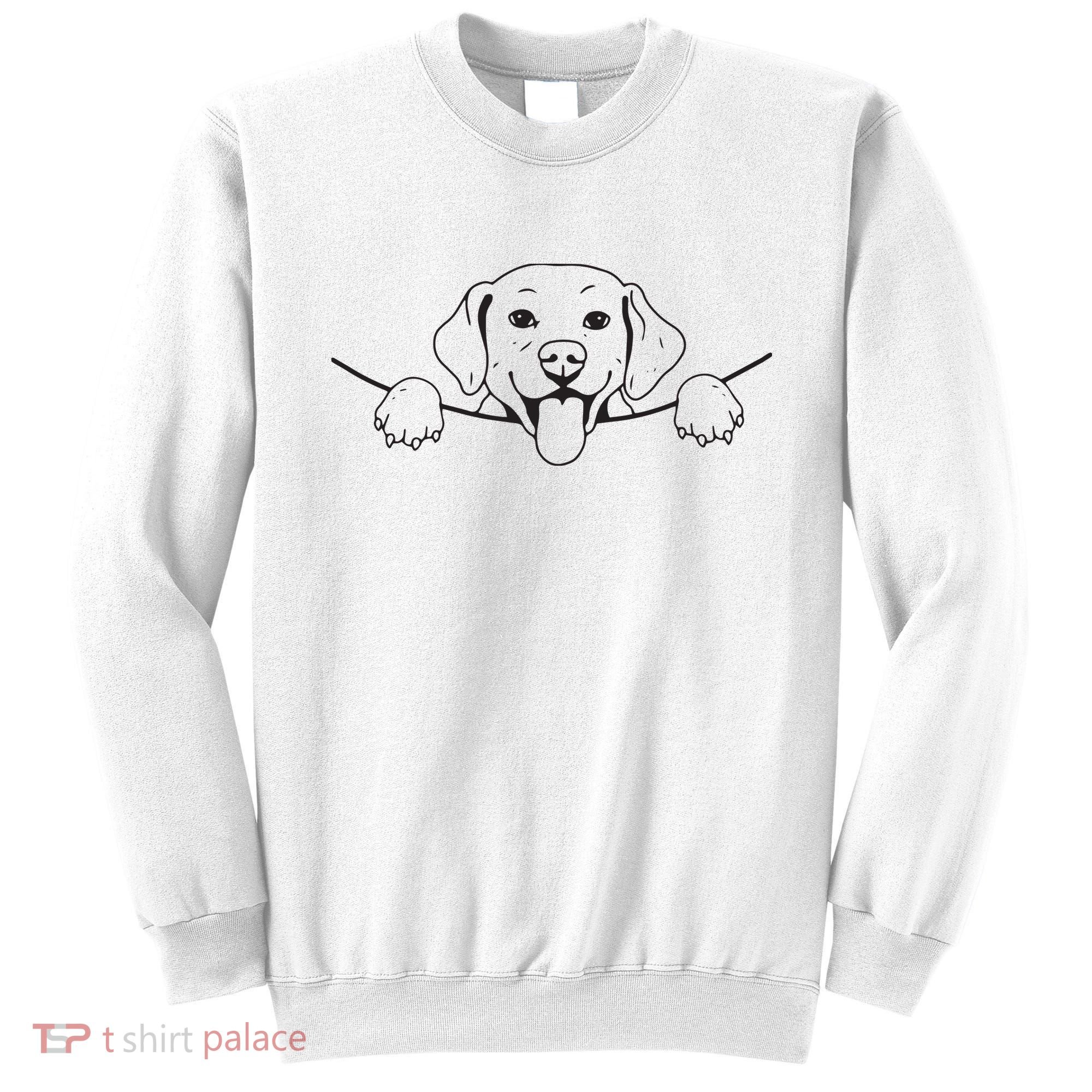 Labrador T Lab Dog Yellow Black Labrador Retriever Sweatshirt