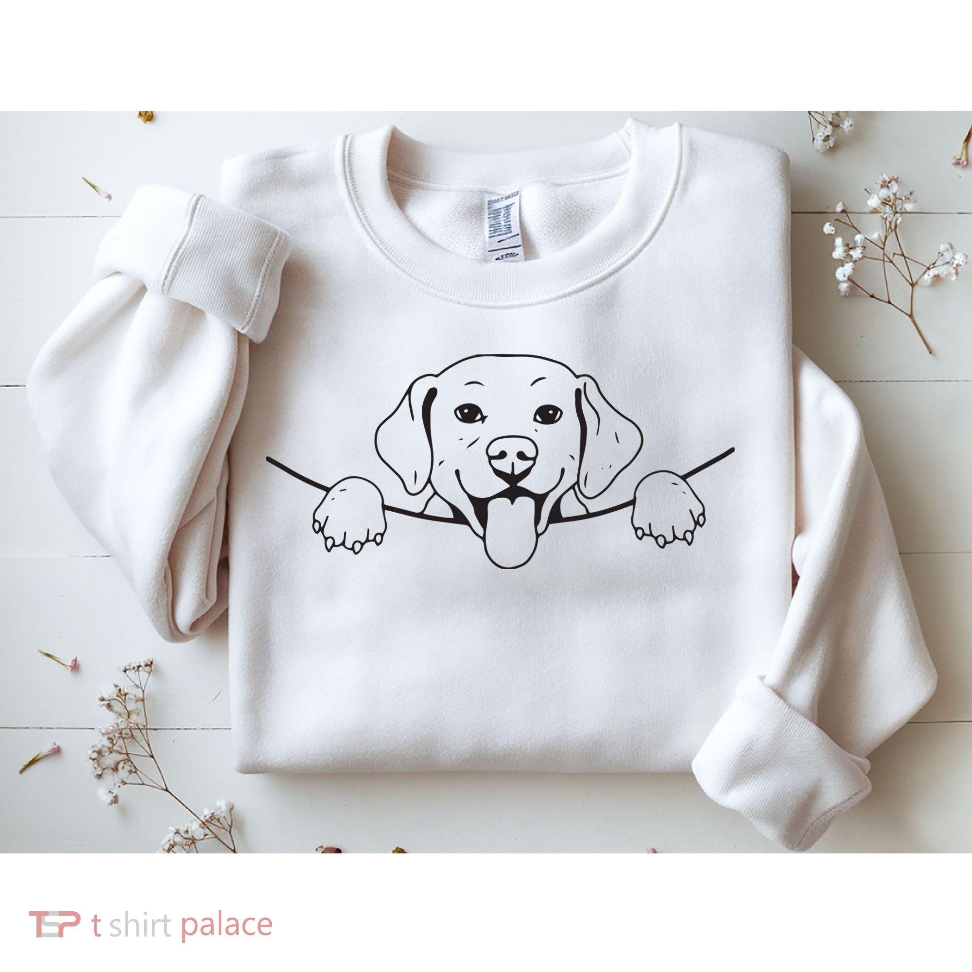 Labrador T Lab Dog Yellow Black Labrador Retriever Sweatshirt