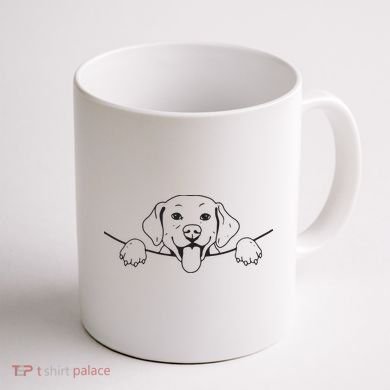 Labrador T Lab Dog Yellow Black Labrador Retriever Coffee Mug back