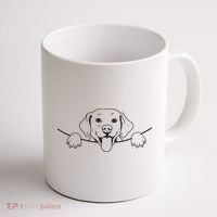 Labrador T Lab Dog Yellow Black Labrador Retriever Coffee Mug thumb 1