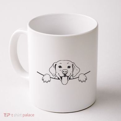 Labrador T Lab Dog Yellow Black Labrador Retriever Coffee Mug