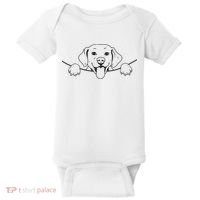 Labrador T Lab Dog Yellow Black Labrador Retriever Baby Bodysuit thumb 0