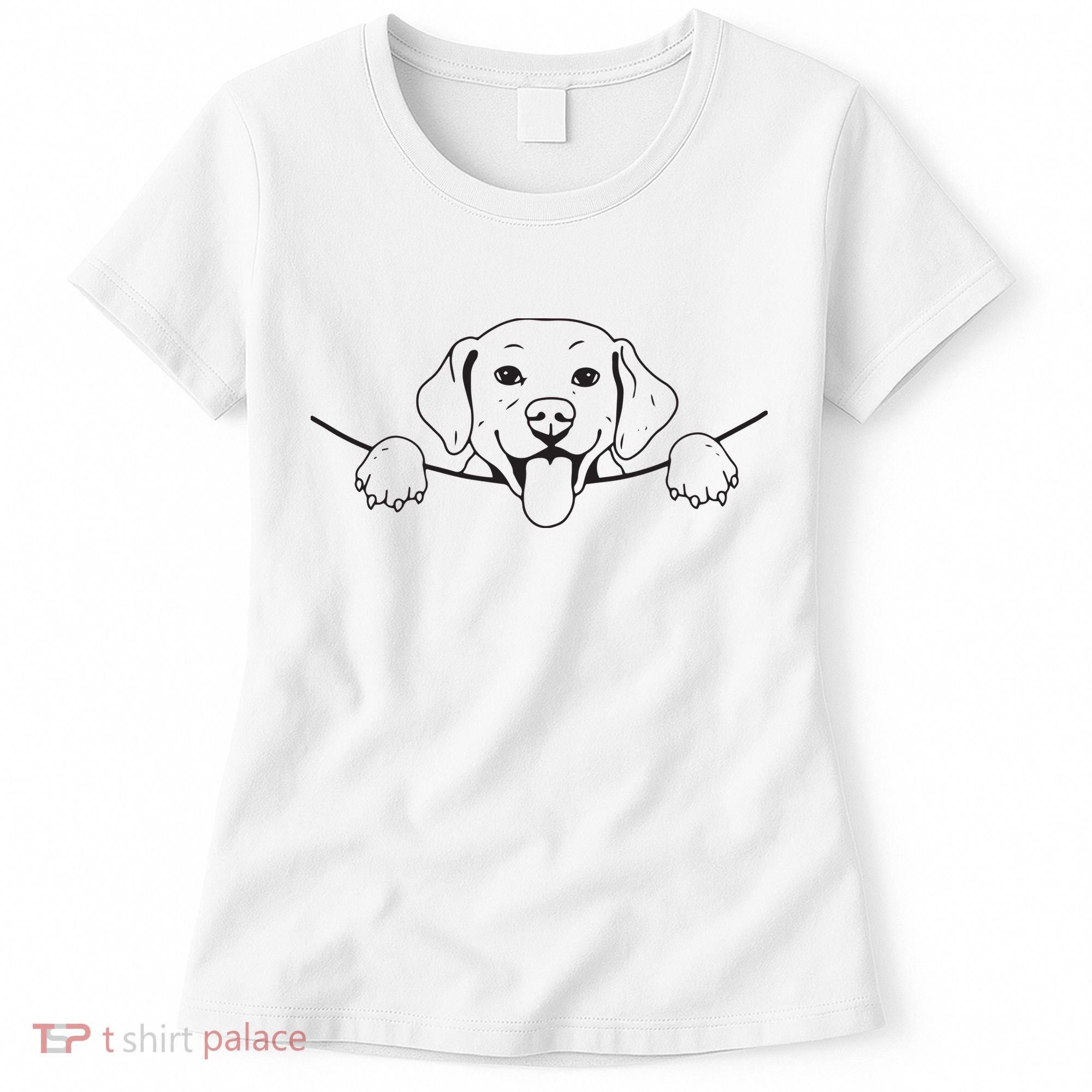 Labrador T Lab Dog Yellow Black Labrador Retriever Women's T-Shirt